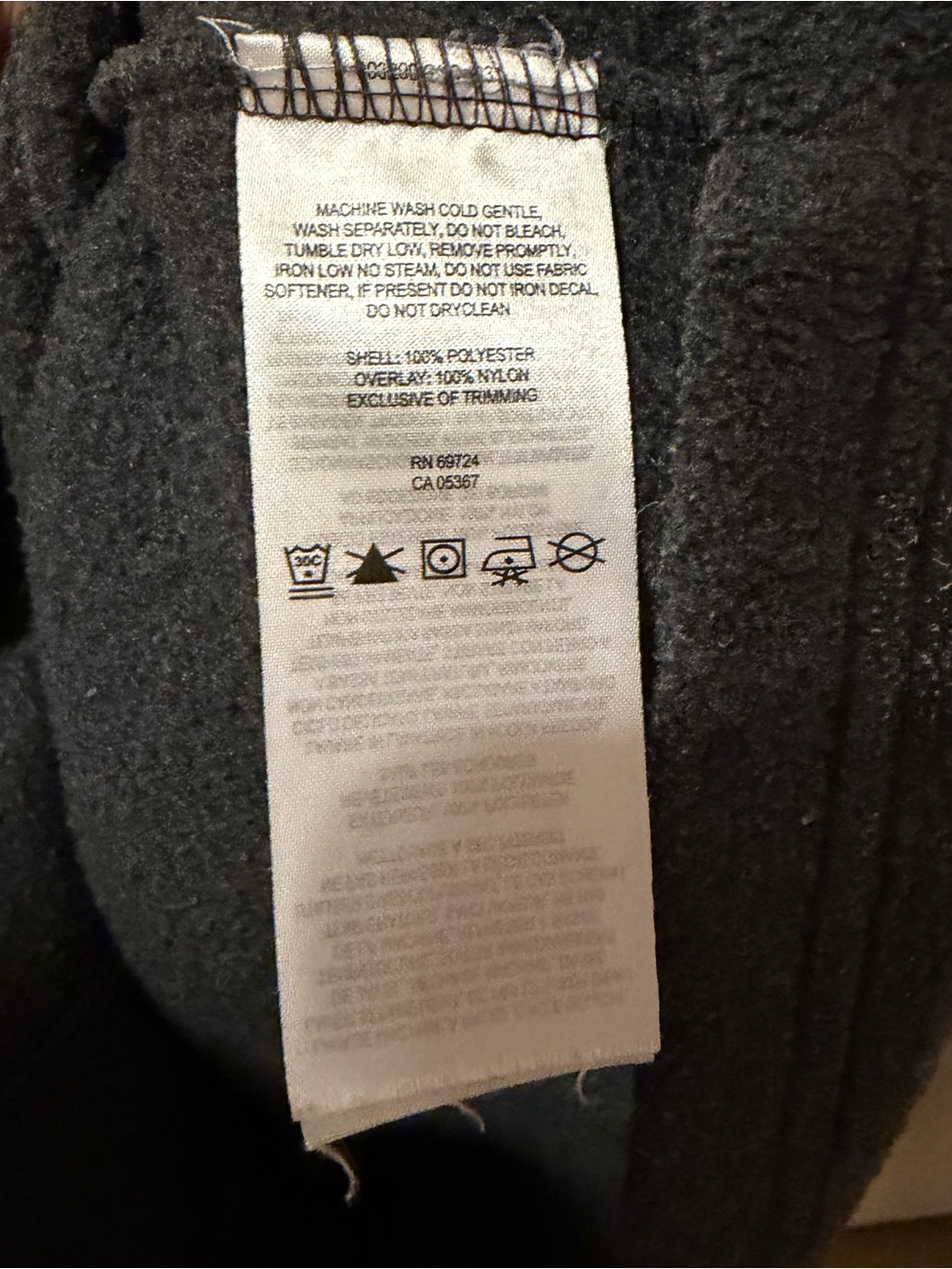Columbia Gray & Charcoal Fleece Pullover with Plum Snap Placket - Picture 7 of 7